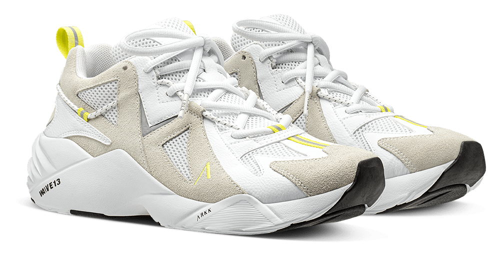 ARKK Collection Tuzon Suede W13 | White Neon Yellow | Women Tuzon